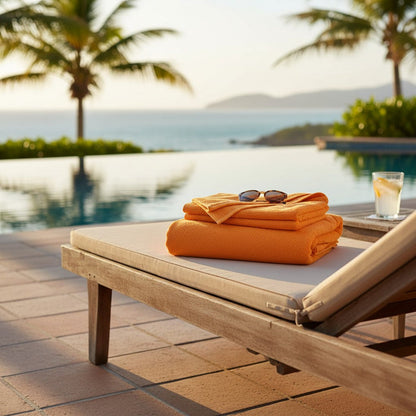 Pool Towels / Orange / 32"X66" 18.50 lb 6 PK