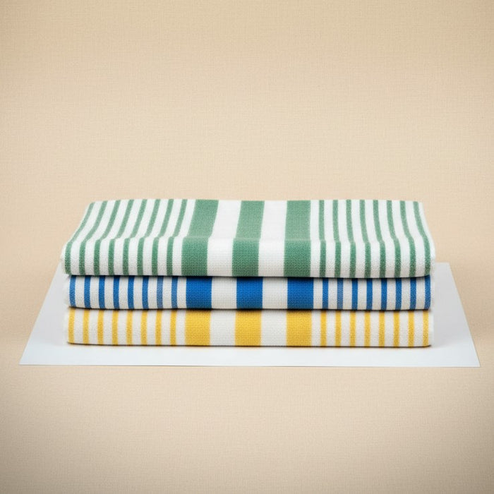 Pool Towels / Tropical Yellow Stripes / 30"X60" 9.00 lb 12 PK