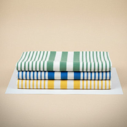 Pool Towels / Tropical Yellow Stripes / 30"X60" 9.00 lb 12 PK