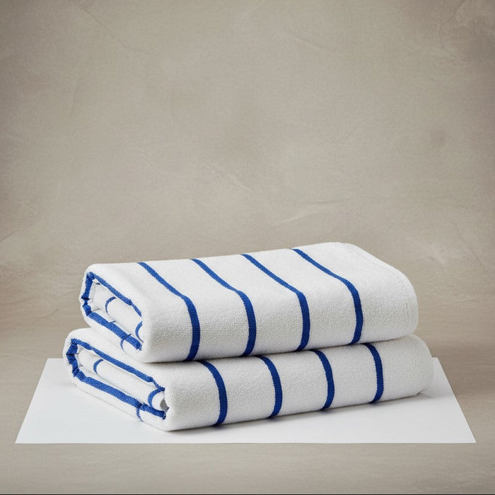 Pool Towels / Blue Stripes / 30"X64" 13.00 lb 6 PK