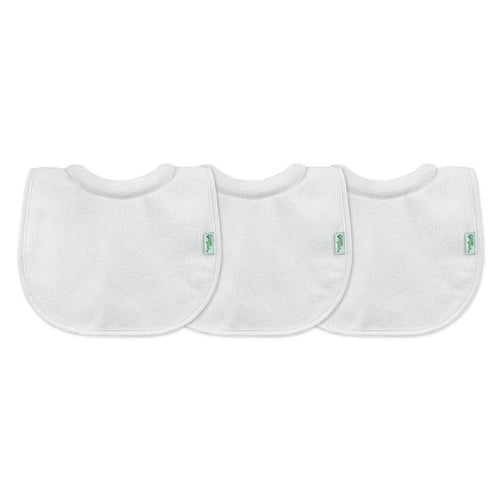 Green Sprouts White Milk Catcher Bib 3-pack