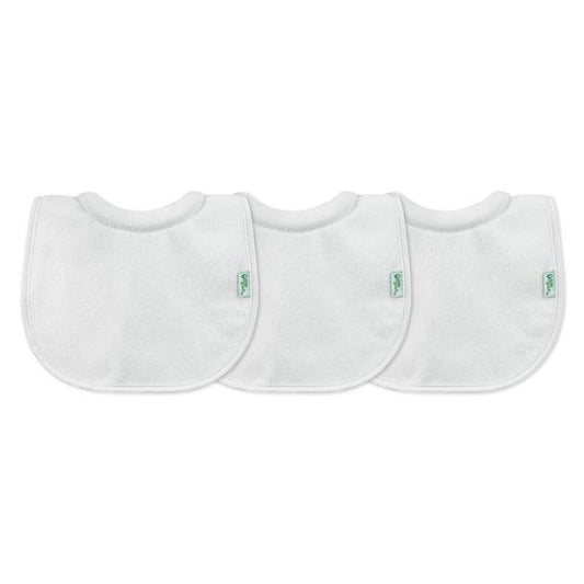 Green Sprouts White Milk Catcher Bib 3-pack