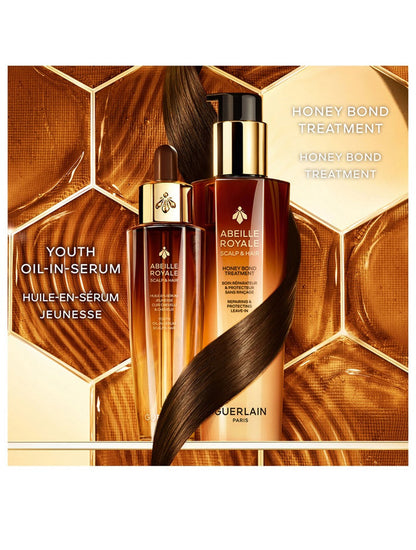 Guerlain Abeille Royale Honey Bond Leave-In Care bottle, 150ml, in unopened packaging, premium beauty treatment for skin repair