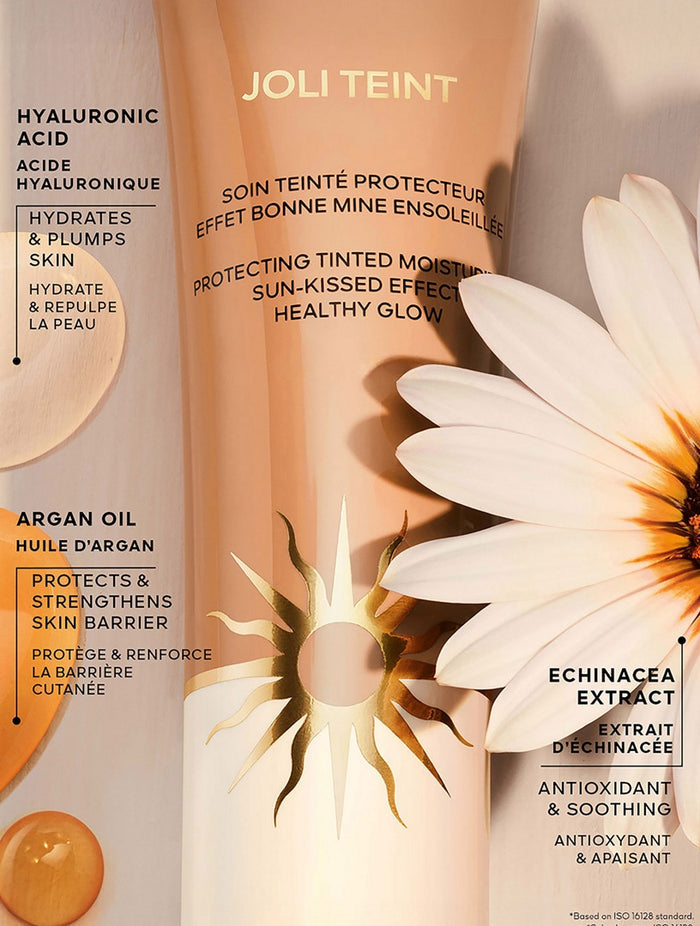 Guerlain Terracotta Joli Teint protecting tinted moisturizer in multiple shades, new in box, showcasing smooth, natural skin finish.