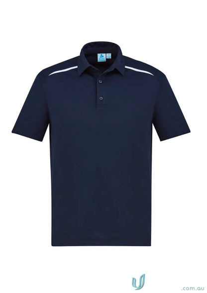 Navy blue Sonar Polo with white shoulder stripes from the collection Sonar Polo for reliable uniforms