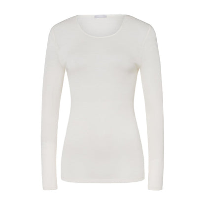 HANRO Long Sleeve Shirt Crew-Neck - Woolen Silk
