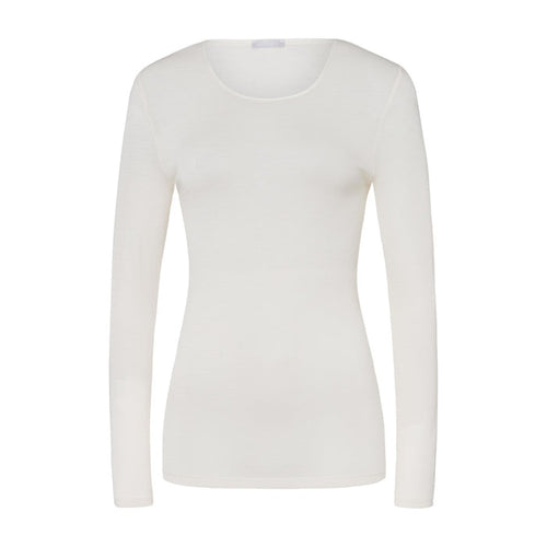 HANRO Long Sleeve Shirt Crew-Neck - Woolen Silk