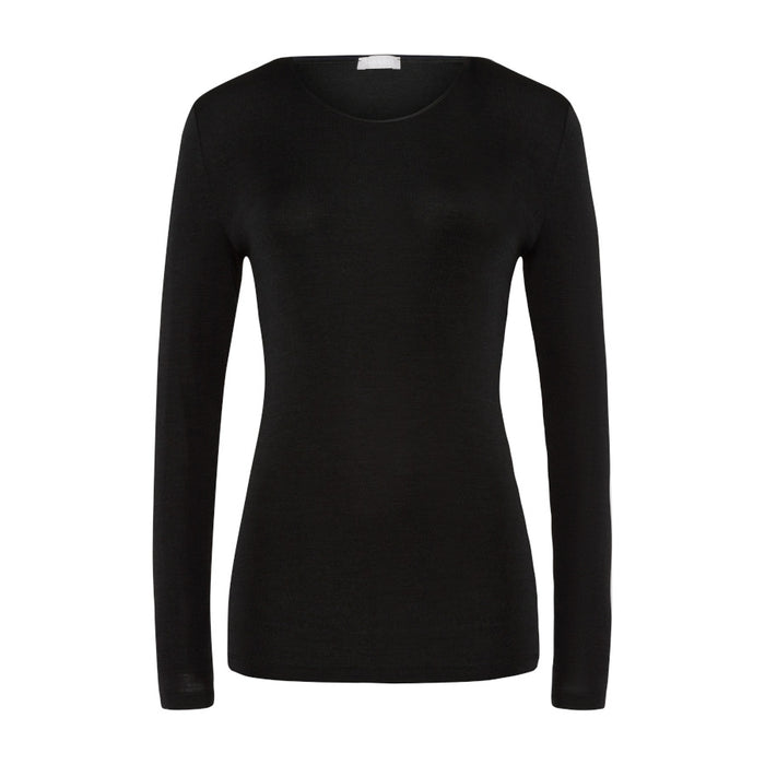 HANRO Long Sleeve Shirt Crew-Neck - Woolen Silk