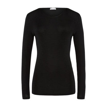 HANRO Long Sleeve Shirt Crew-Neck - Woolen Silk