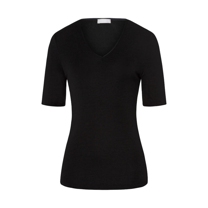 HANRO Short Sleeve Shirt - Woolen Silk