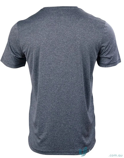 Heather gray Winning Spirit Mens Harland Tee with rapid cool fabric for comfy style