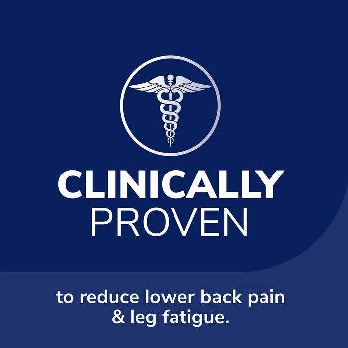 Support insoles clinically proven promotion graphic with medical symbol