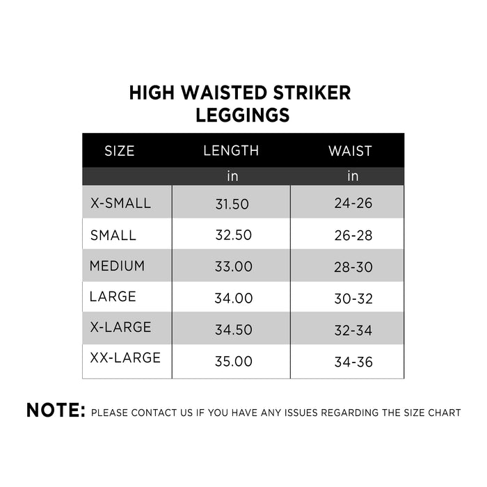 High Waisted Striker Leggings - IRONGEAR Fitness