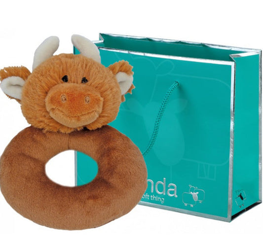 Highland cow rattle