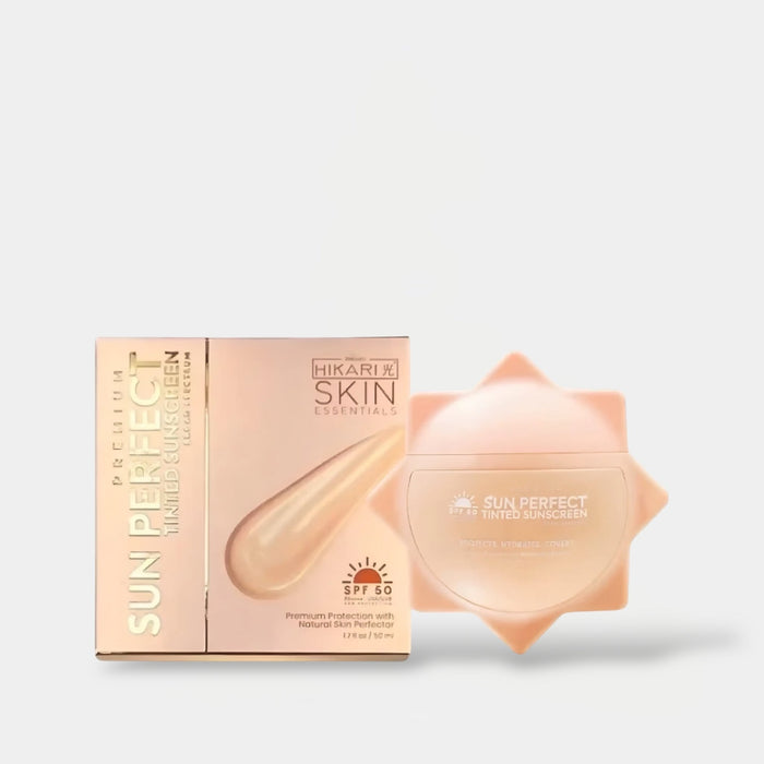 Hikari Premium Sun Perfect Tinted Sunscreen 50ml واقي الشمس الملون هيكاري بريميوم صن بيرفكت - Princess Cosmetics Qatar