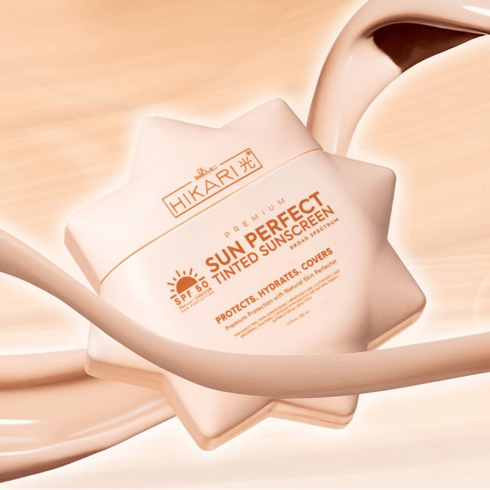 Hikari Premium Sun Perfect Tinted Sunscreen 50ml واقي الشمس الملون هيكاري بريميوم صن بيرفكت - Princess Cosmetics Qatar