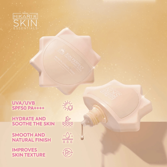 Hikari Premium Sun Perfect Tinted Sunscreen 50ml واقي الشمس الملون هيكاري بريميوم صن بيرفكت - Princess Cosmetics Qatar