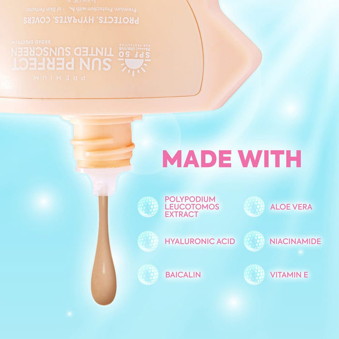 Hikari Premium Sun Perfect Tinted Sunscreen 50ml واقي الشمس الملون هيكاري بريميوم صن بيرفكت - Princess Cosmetics Qatar