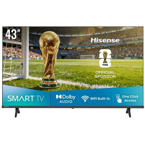 Hisense 43 Inch FHD LED VIDAA Smart Free To Air TV A4 - Black (3 Years Warranty)