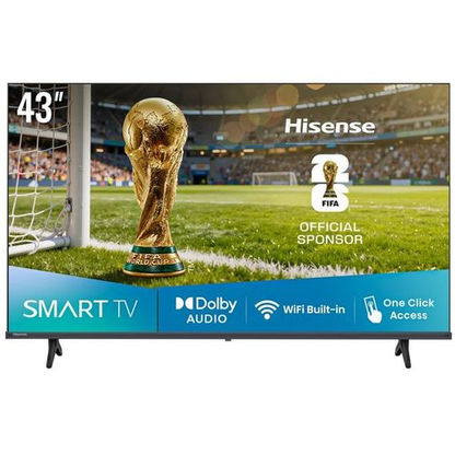 Hisense 43 Inch FHD LED VIDAA Smart Free To Air TV A4 - Black (3 Years Warranty)