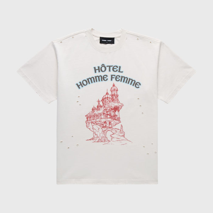Homme + Femme "Grand Hotel" Tee - White