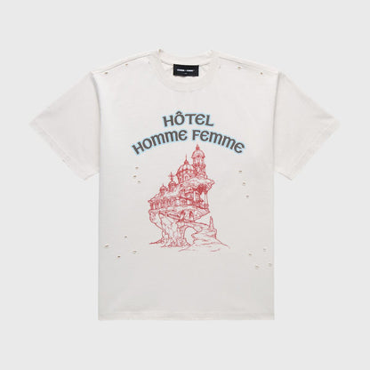 Homme + Femme "Grand Hotel" Tee - White