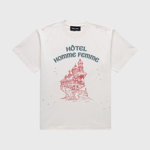 Homme + Femme "Grand Hotel" Tee - White
