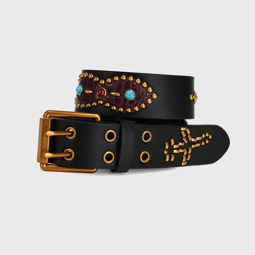 Homme + Femme "Passport" Belt - Black/Brown