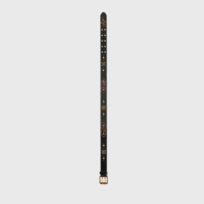 Homme + Femme "Passport" Belt - Black/Brown