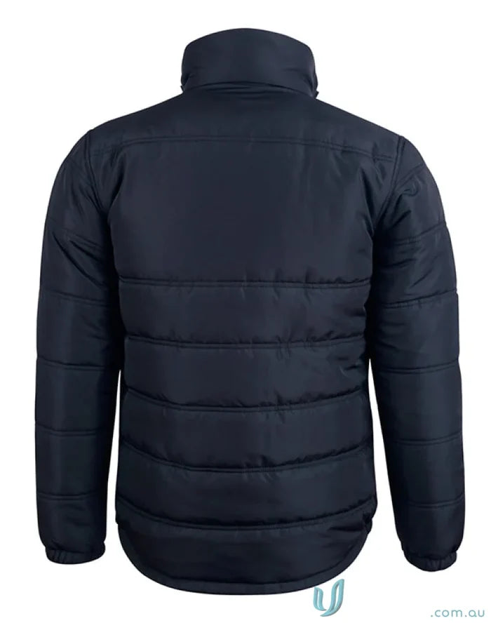 Navy blue Puffer jacket from Winning Spirit Everest Jacket, a stylish jk48 Everest jacket and storm flap workwear solution with pongee shell