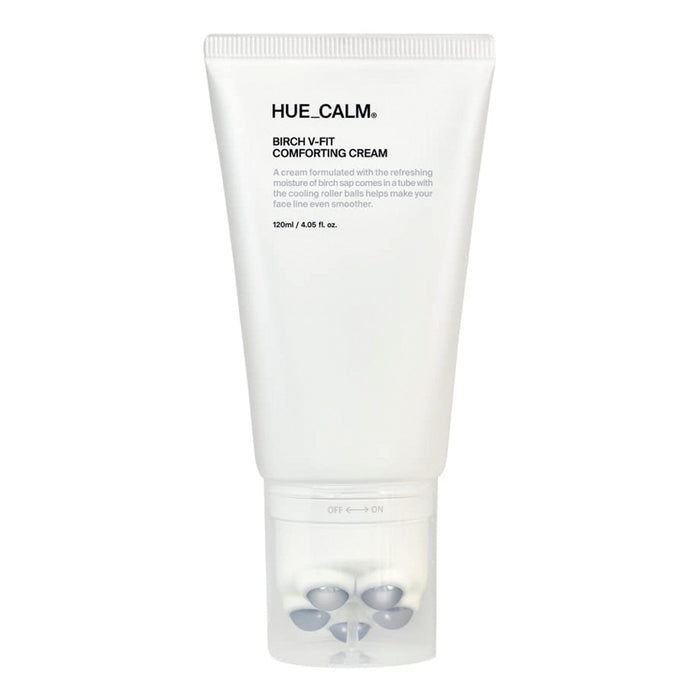 Huecalm Birch V-Fit Comforting Cream with Rolling Massage Balls 4.05oz/120ml - ikatehouse
