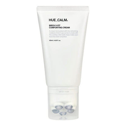 Huecalm Birch V-Fit Comforting Cream with Rolling Massage Balls 4.05oz/120ml - ikatehouse