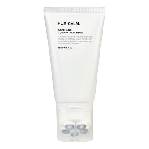 Huecalm Birch V-Fit Comforting Cream with Rolling Massage Balls 4.05oz/120ml - ikatehouse