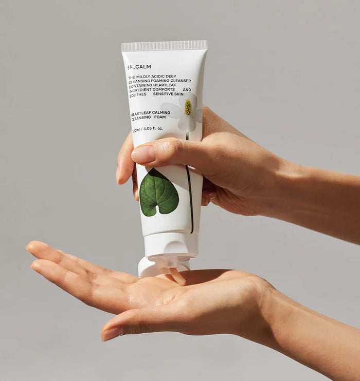 Huecalm Heartleaf Calming Cleansing Foam 4.05oz/120ml - ikatehouse