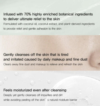 Huecalm Moisturizing Cleansing Coconut Balm 3.38oz/100ml - ikatehouse