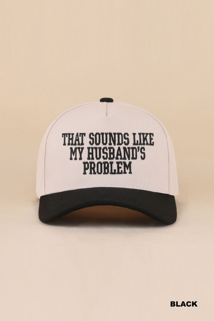 Husbands Problem Hat - Black