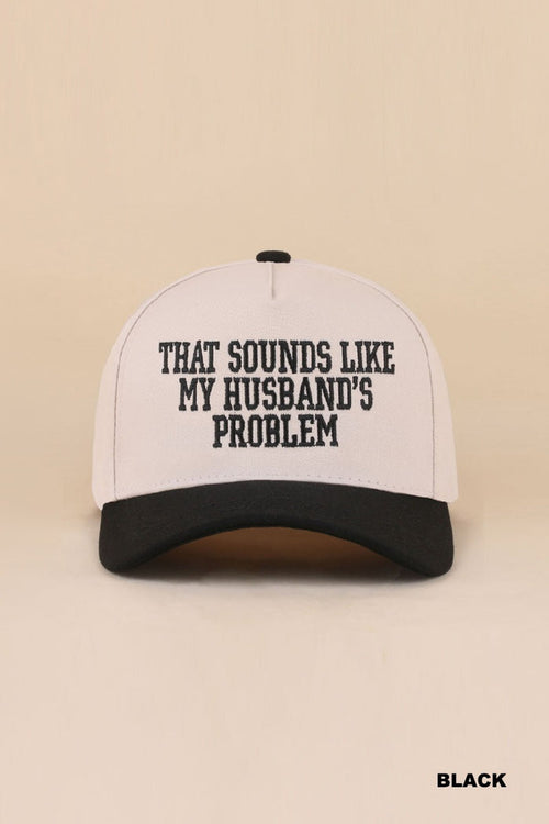 Husbands Problem Hat - Black