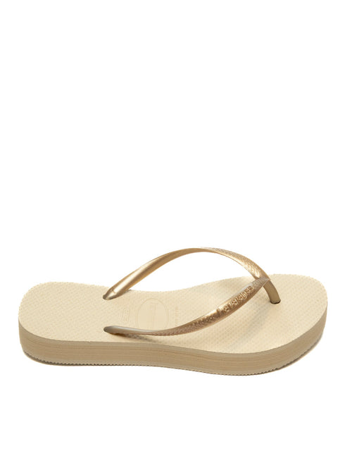 HAVAIANAS Infradito slim flatform beige 4144537 SLIM FLATFORM-0121