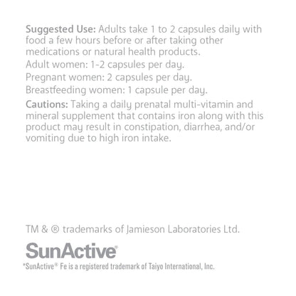 Smart Solutions Lorna Vanderhaeghe Iron Smart Capsules -60 Vegetarian Capsules Use