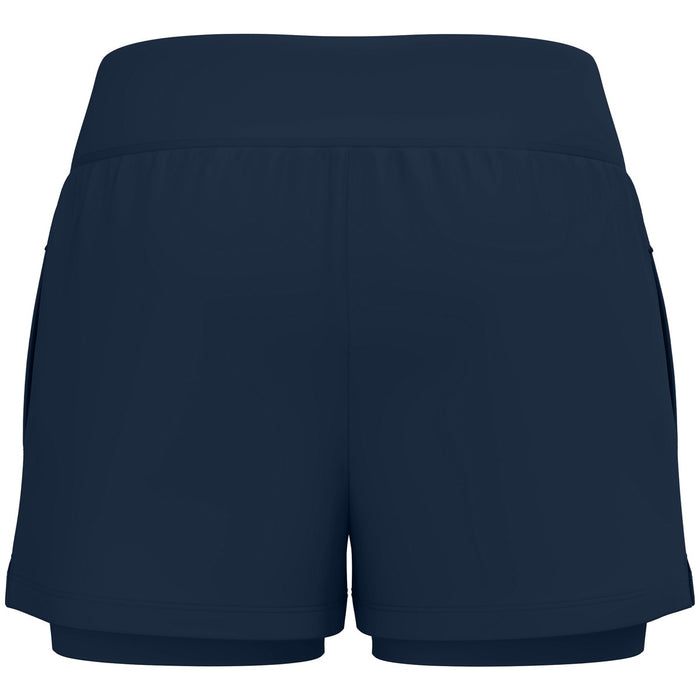 JAKO 2-in-1 Short One Damen – Blau (hinten)