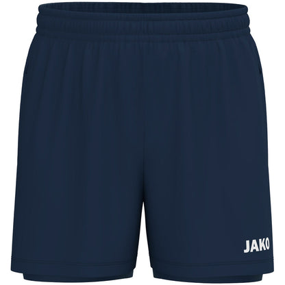 JAKO 2-in-1 Short One – Blau (vorne)
