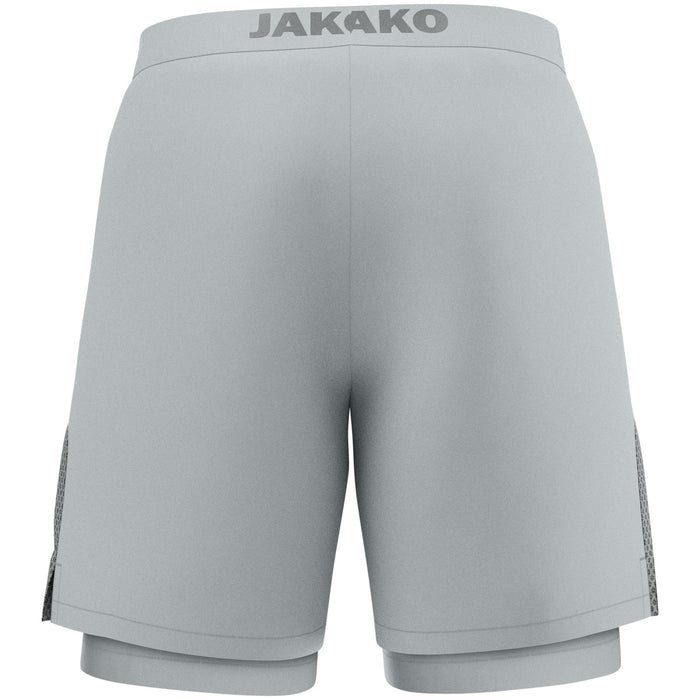 JAKO 2-in-1 Short Power – Grau (hinten)