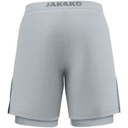 JAKO 2-in-1 Short Power – Grau (hinten)