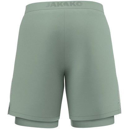 JAKO 2-in-1 Short Power – Grün (hinten)