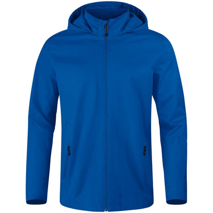 JAKO Allwetterjacke Allround – Blau (400) (vorne)