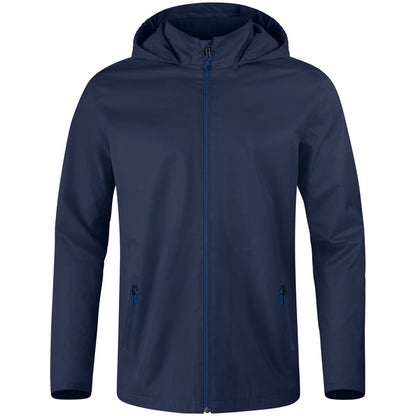 JAKO Allwetterjacke Allround – Blau (900) (vorne)