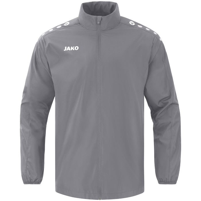 JAKO Allwetterjacke Light One – Grau (vorne)