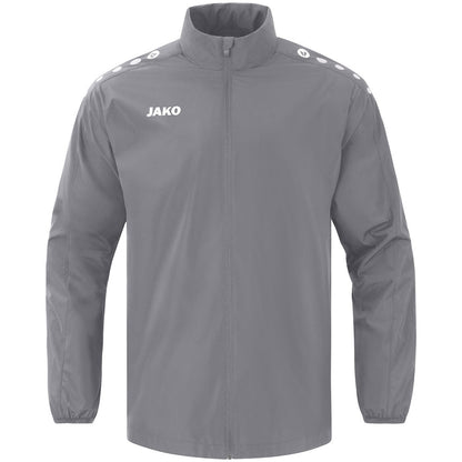JAKO Allwetterjacke Light One – Grau (vorne)