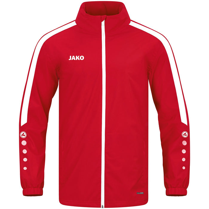 JAKO Allwetterjacke Power – Rot (vorne)