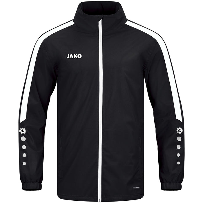 JAKO Allwetterjacke Power – Schwarz (vorne)